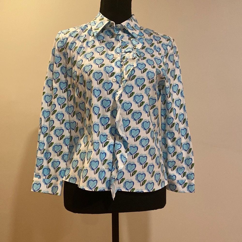 Prada blue heart top circa 2016
